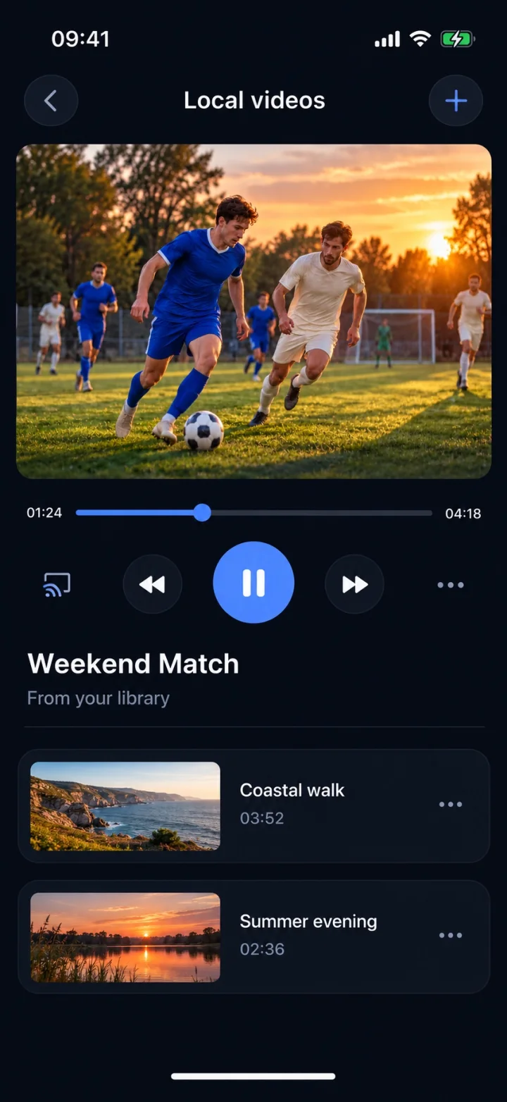 Illustrative image — Your videos